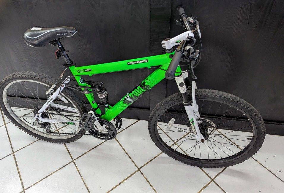 Green White Genesis Mountain Bike