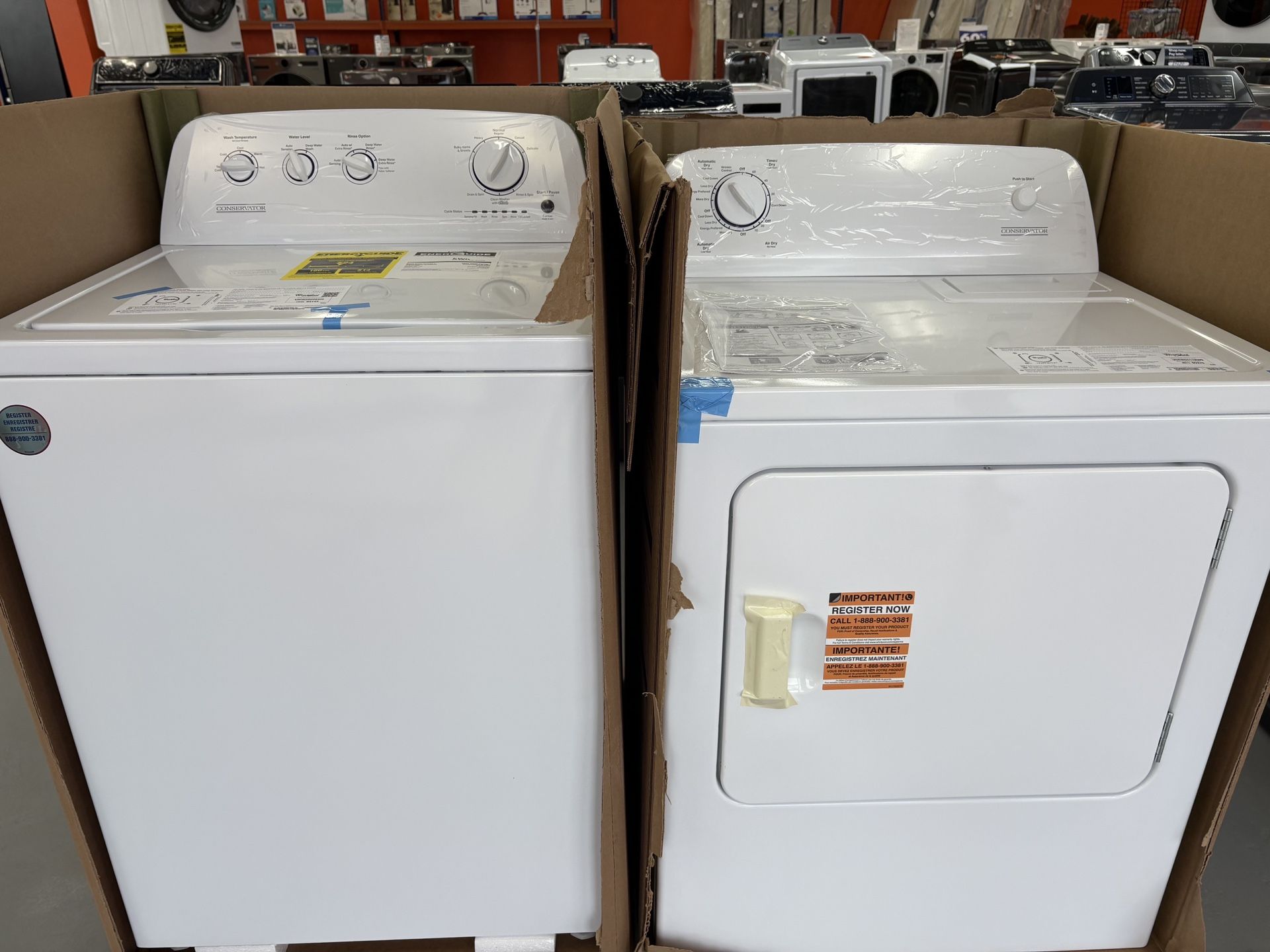 TOP LOAD WASHER AND DRYER SETS