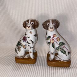 Chinoiserie Mantle Dogs - Height 8inches