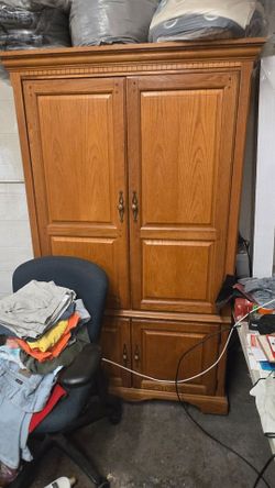 Computer Armoire Cabinet $100.00 OBO