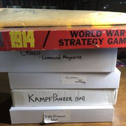 Military Simulation Hex And Counter Games 7 Complete 5 For Parts
