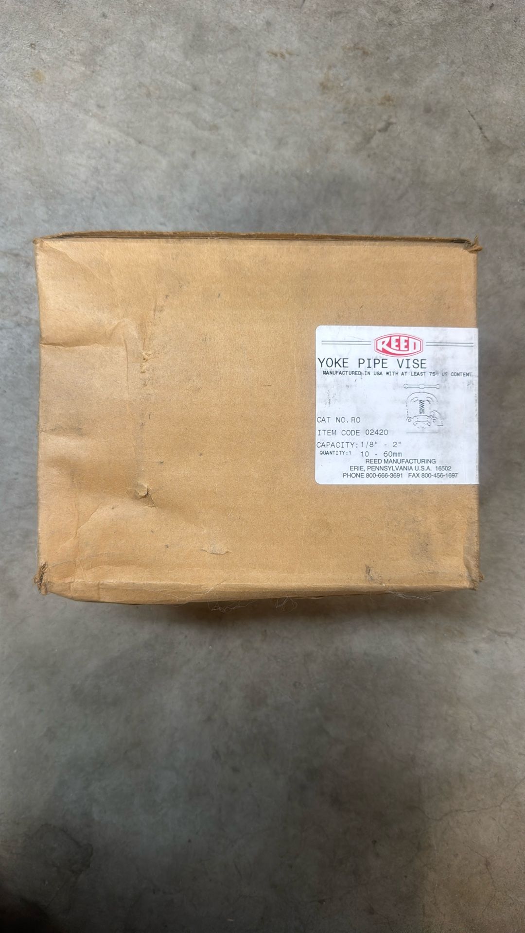 Reed yoke pipe vise 02420
