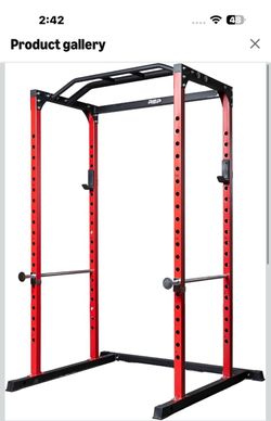 New in box REP Fitness PR-1100 Power Rack - 700 lbs Rated Lifting Cage for Weight Training, PR-1100-red