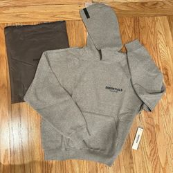 Dark oat essentials hoodie