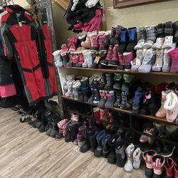 Snow /winter jackets , pants - bib -gloves boots  kids size -adult sizes start $20 and up 