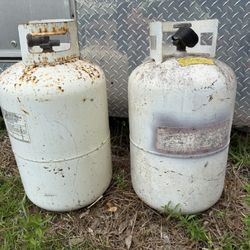 2-30 Lb Propane Tanks