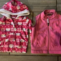 Baby Fleece Jacket And Vest 2t And 24 Months