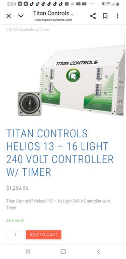 Titan Controls Helios 13 (16) Light 240V Controller
