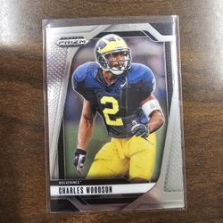 CHARLES WOODSON CAL PRIZM PANINI NFL SPORTS CARD!