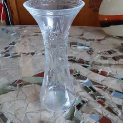 Antique Crystal Vase By Hawkes
