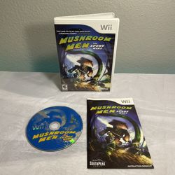 Mushroom Men: The Spore Wars (Nintendo Wii, 2008) Complete w/ Manual Tested Work
