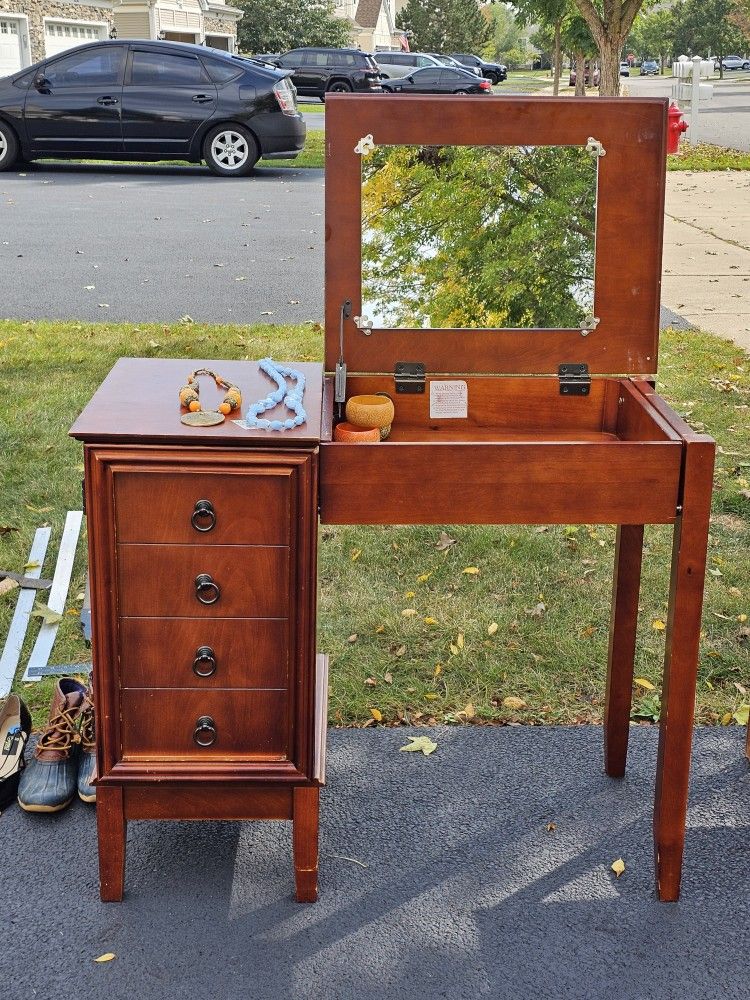 Petite Vintage Wooden Vanity