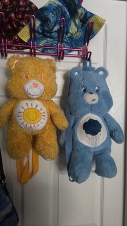 Care Bears Plush Backpacks Set of 2