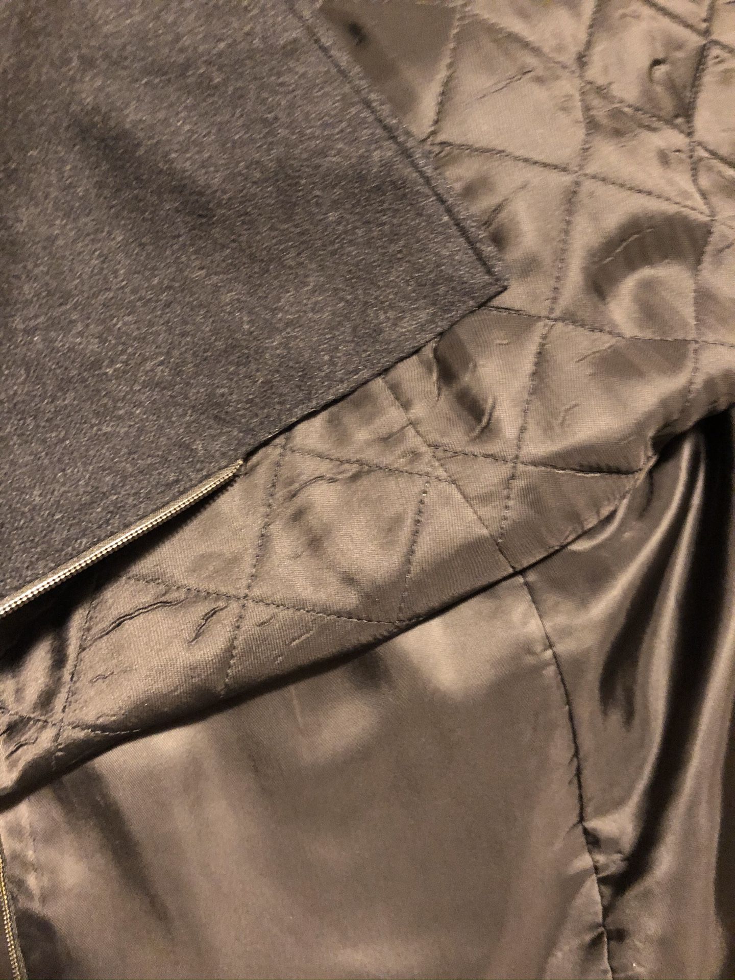 Zegna Cashmere Lined Coat L