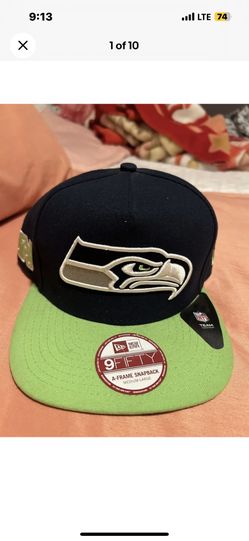 Seattle Seahawks NFL Snapback New Era 9fifty Brand New Navy Blue And Green Hat