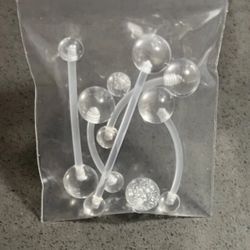 Pregnancy Belly Button Rings 5 Sizes W/ 2 Extra Balls BRAND NEW!