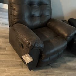 Dark Grey Recliner Couch
