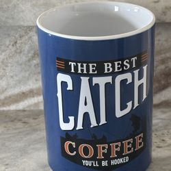 Red Shed Decorative Ceramic Canister- “The Best Catch Coffee You’ll Be Hooked”