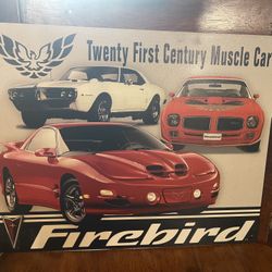 Firebird Metal Sign 16x 12.5”
