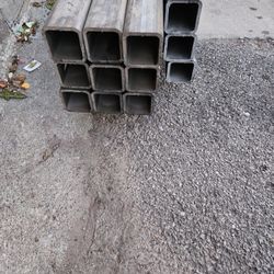 Steel Tubing 4x4x3/8x20ft