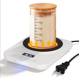 Sourdough Starter Warmer with 1°F Thermostat Control(70-100℉)24H Timer Memory Function Heating Pad for Fermentation, Heating Mat for Home Baking Fits 