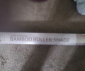 Bamboo Sun Shade /Wand Operated