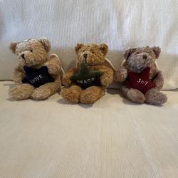 Plush land Joy, Peace and Hope Bears 