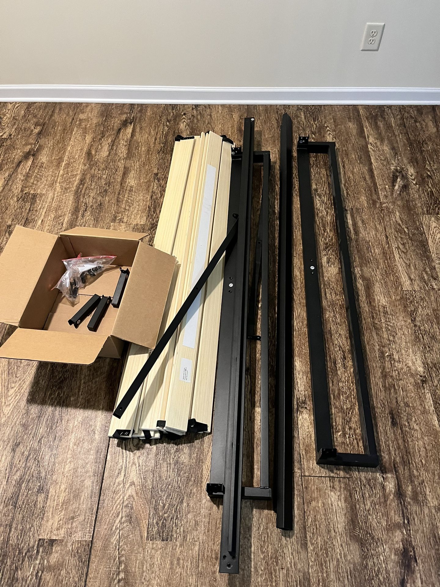 Queen Side Bed Frame and Mattress
