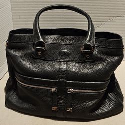 Tod’s Pebbled Leather Black Hobo Bag