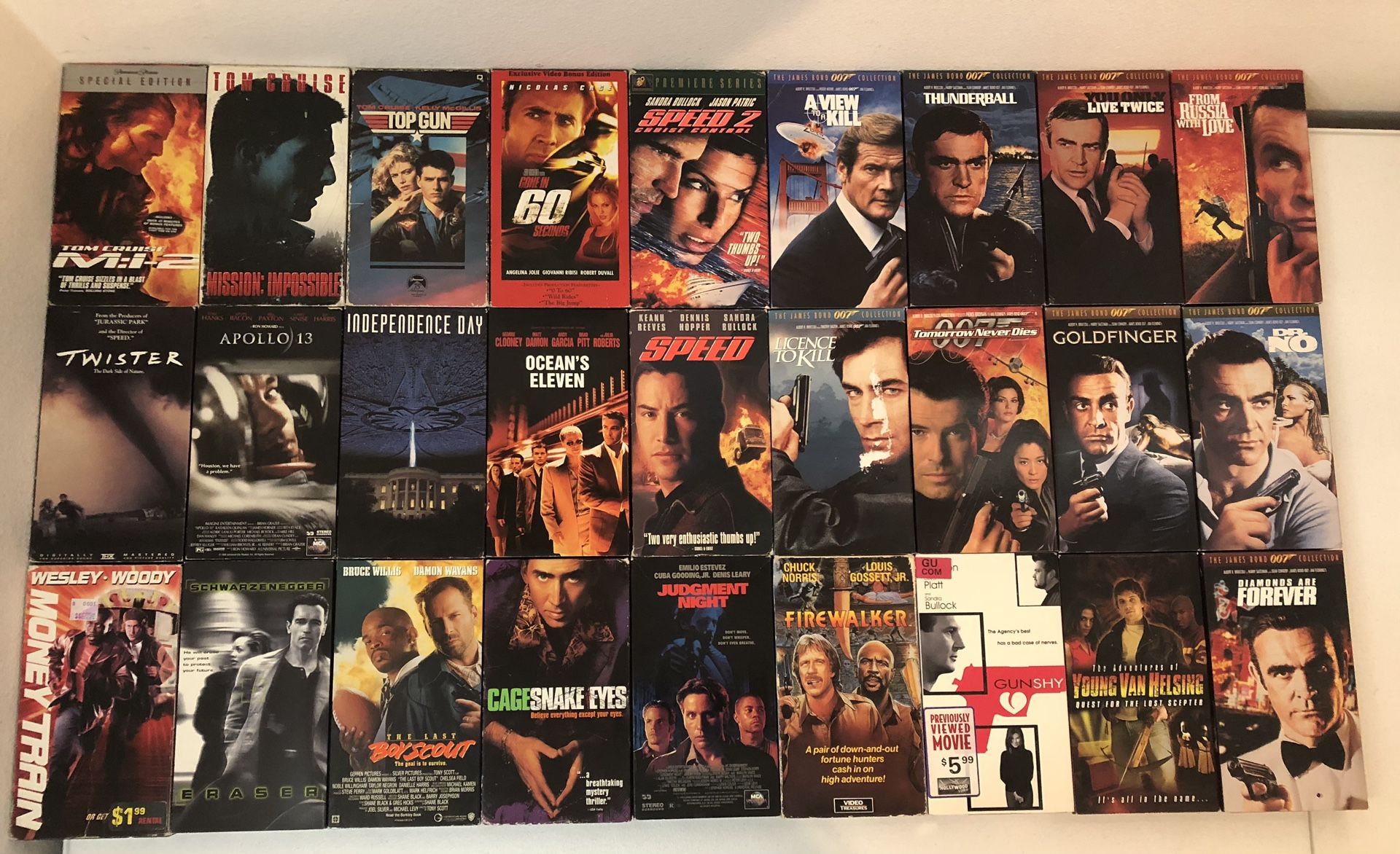 Vhs Lot #1, $1 Each 