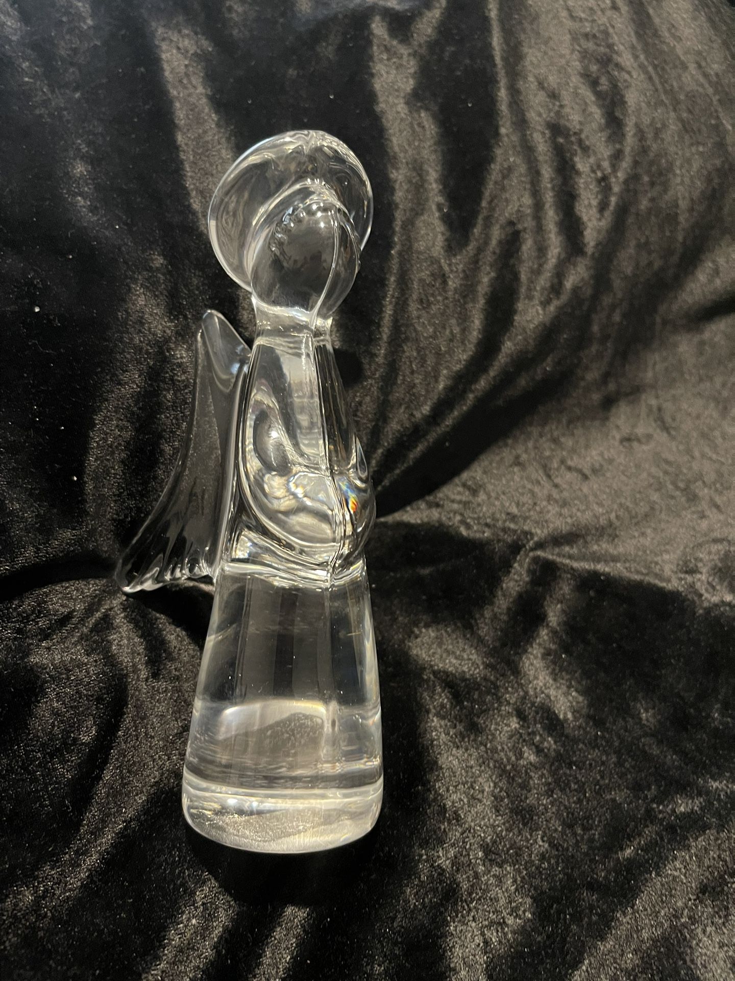The Toscany Collection Heavy Lead Crystal Angel 6 3/4” High