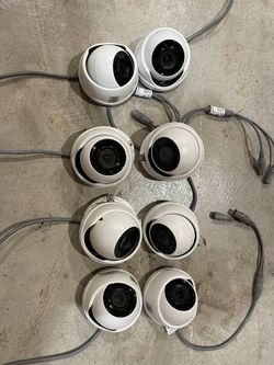 (8) Hikvision Security Cameras 2.8mm 1080p