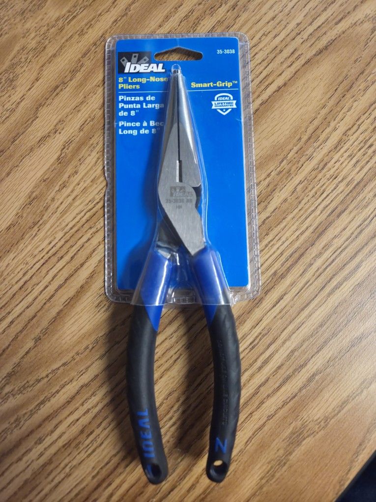 Ideal 8" Needle/Longnose Pliers