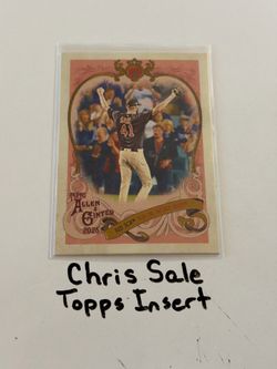 Chris Sale Boston Red Sox All-Star Pitcher Topps Short Print Insert Card.