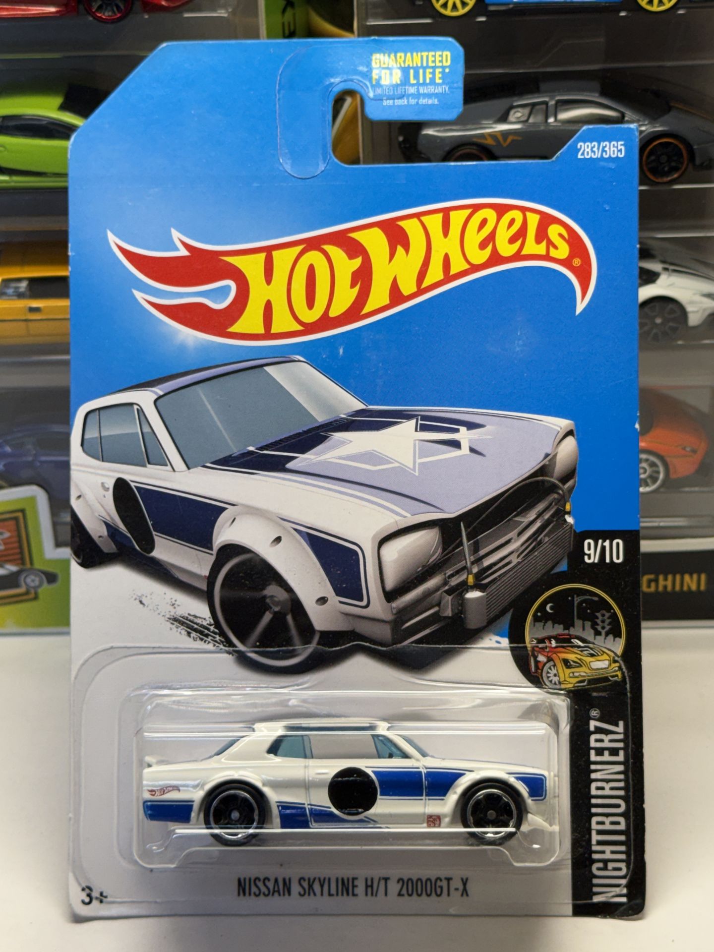 🇯🇵 Hot Wheels - 2015 White Nissan Skyline H/T 2000GT-X - Nightburnerz 283/365 - 1:64