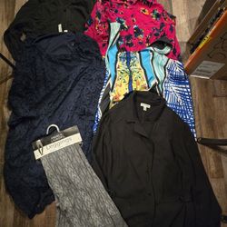 Womens Size 2X Tops/Dress/Leggings/Blazer Lot