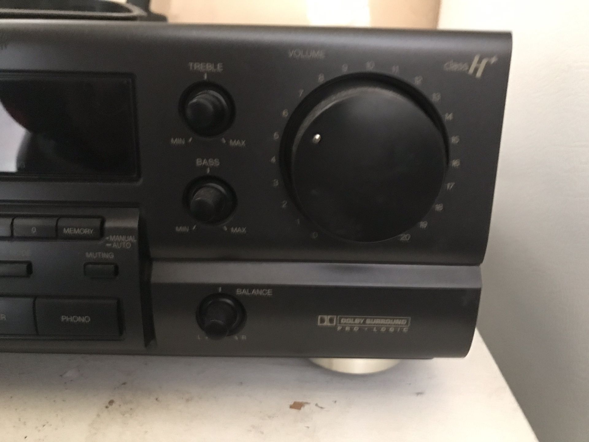 Stereo receiver and speakers