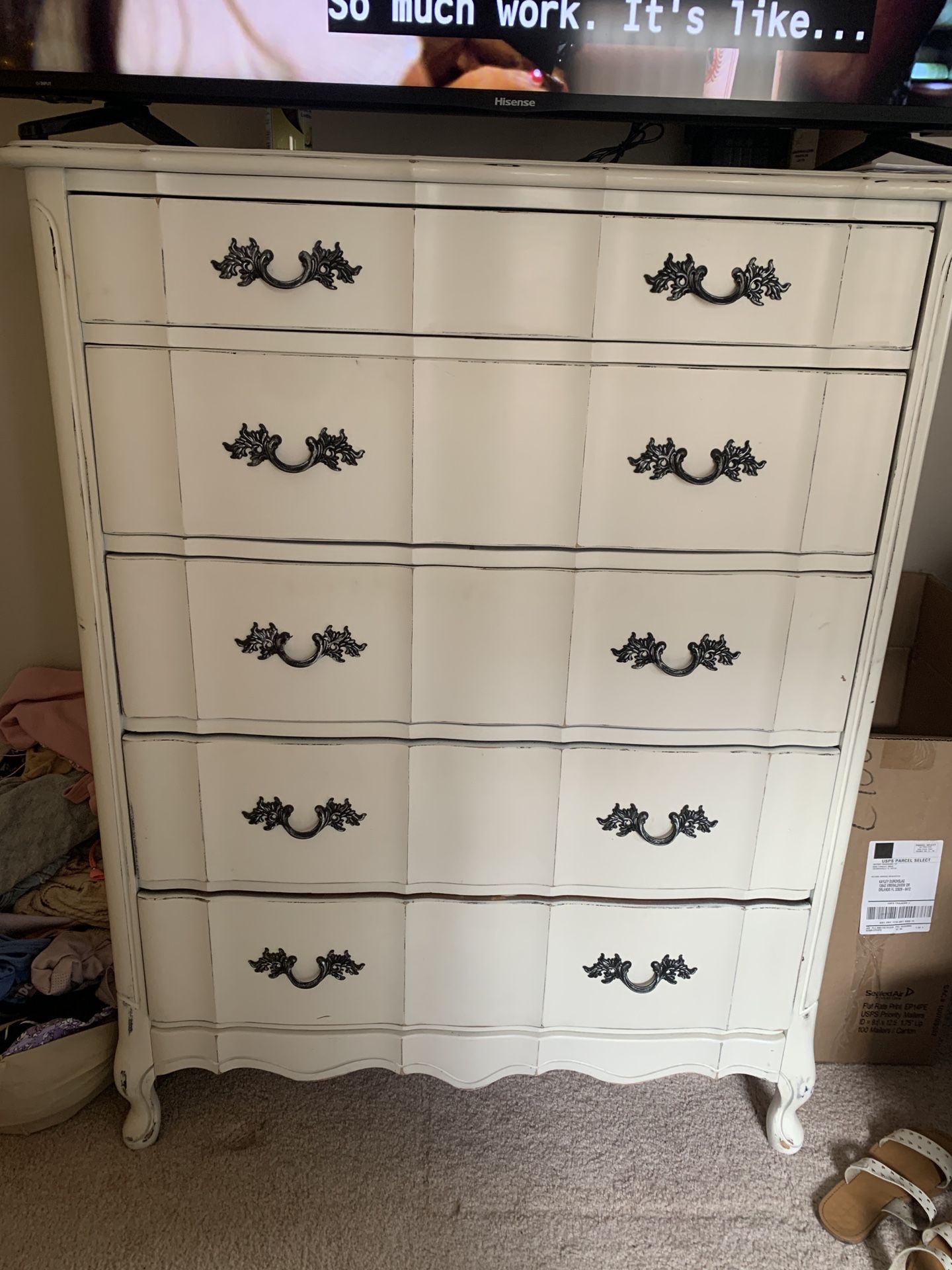 White dresser