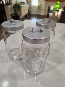 glass jars with lids