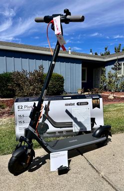 Segway - E2 Plus II Electric Scooter - Lightweight & Portable Commuter Scooter w/ 16 Mile Range, 15 MPH Speed & RGB Lights