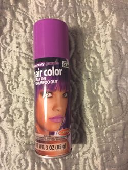 Hair color spray