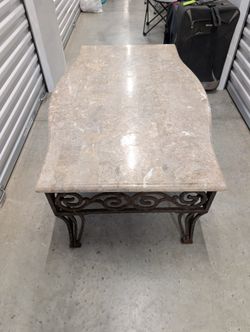 Solid Stone Coffee Table