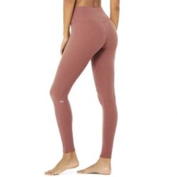 Alo Yoga High Waist Micro Waffle Low Key Leggings 