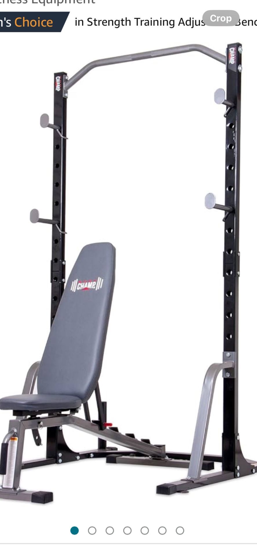 Like New Squat Rack With Adjustable Weight Bench