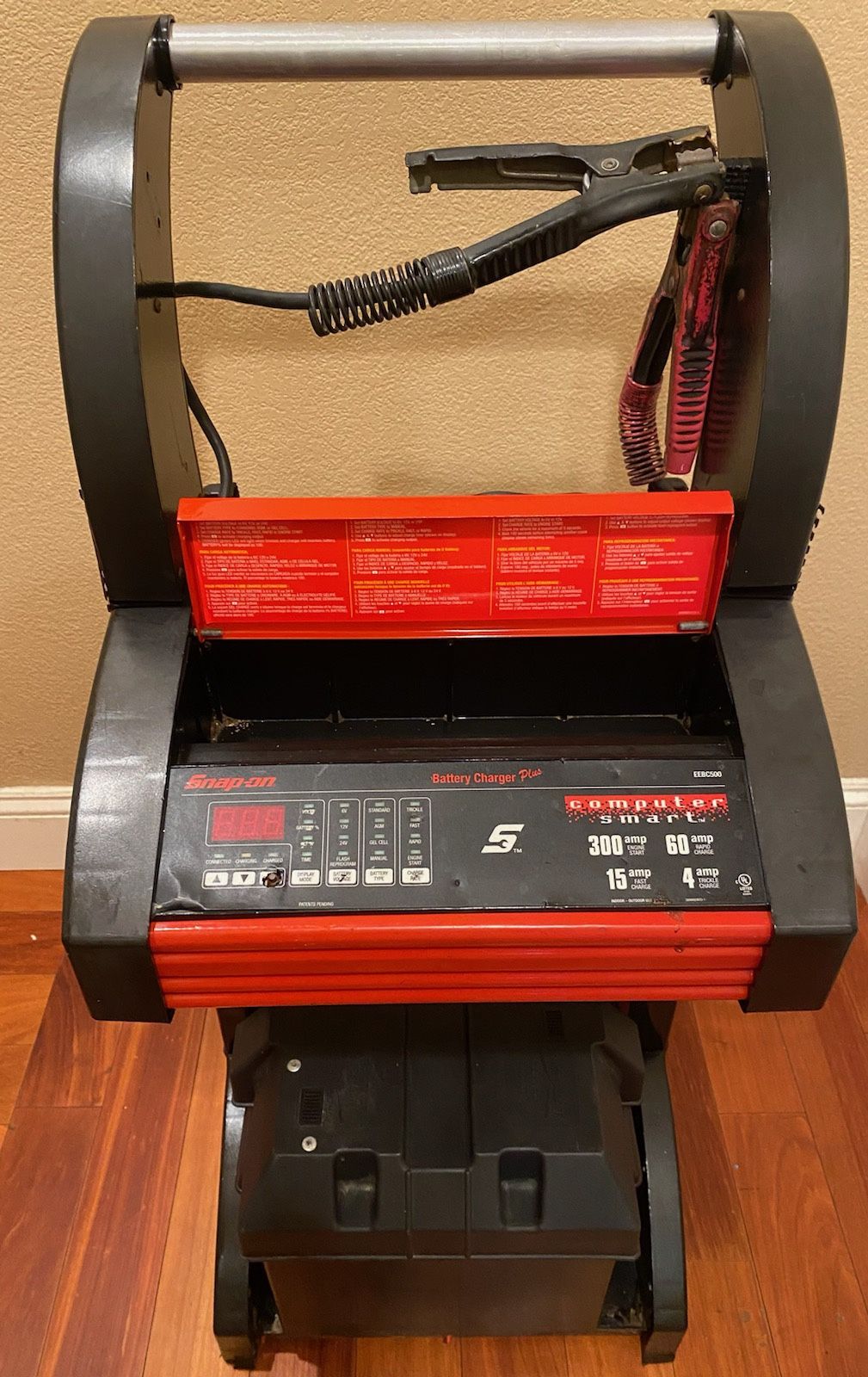 SnapOn Battery Charger Plus & Cover Model EEBC500 Snap On SnapOn In