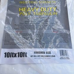 White Tarp For Canopy Or Whatever 