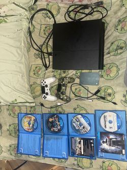 PS4 sold with 2 TB external storage,controllers and cables all sold together .The games are optional