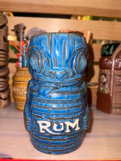 Rum Connoisseur" Tiki Mug (Dual Tone Blue Edition), Scott “Flounder” Scheidly