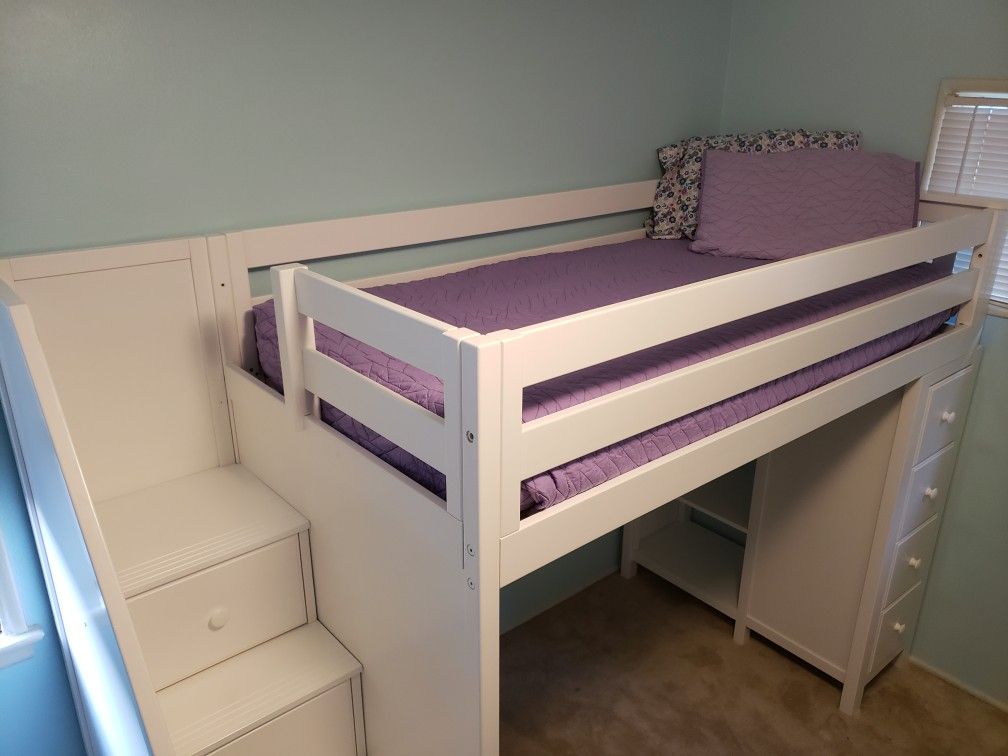 Twin Loft Bed With Storage