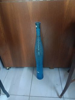 Tall Blue Decorative Floor Vase